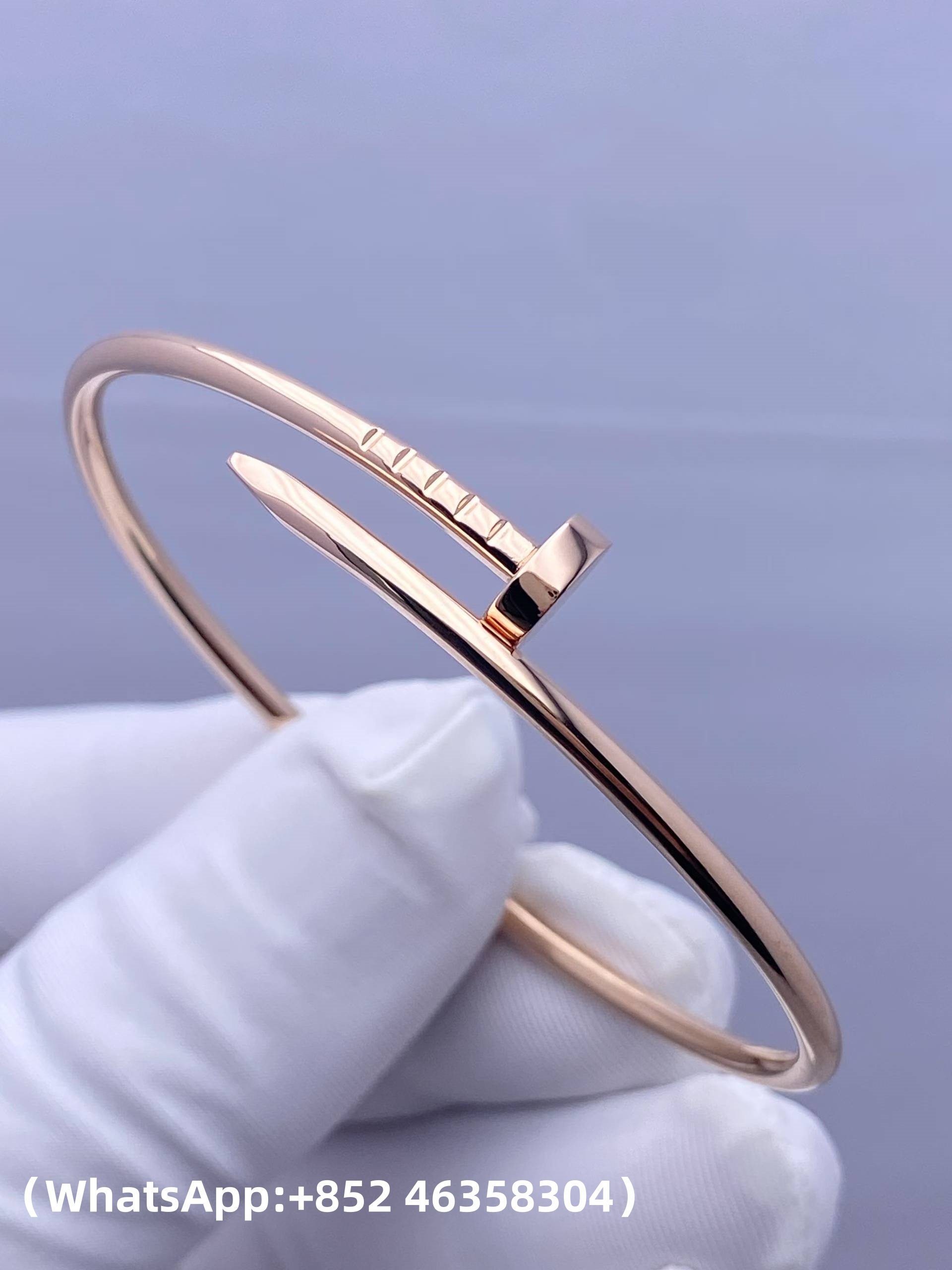 Custom Cartier Jewelry Juste un Clou Bracelet, Small Model Solid 18k Rose Gold