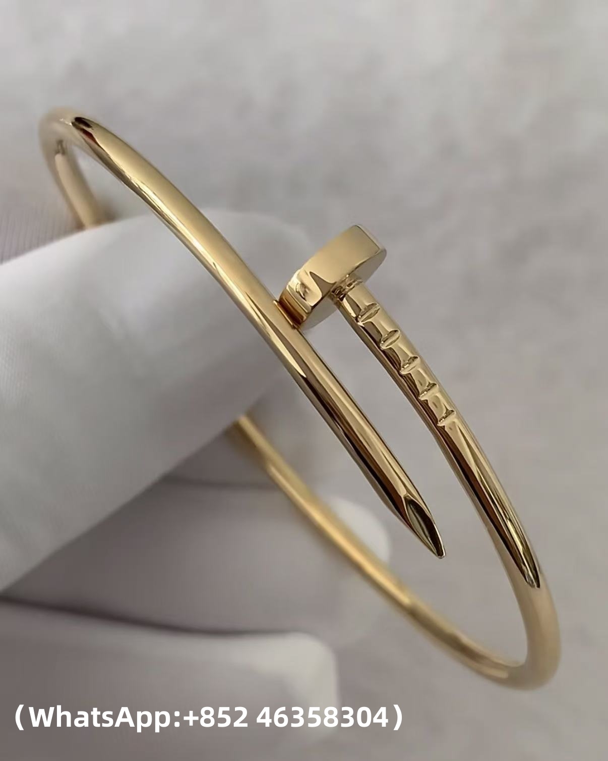 Custom Cartier Jewelry Juste un Clou Bracelet, Small Model Solid 18k Yellow Gold